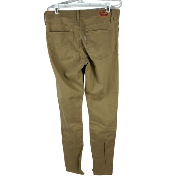 Levis 311 Shaping Skinny Jeans Womens Size 29 Tan Cotton Blend - Picture 7 of 8